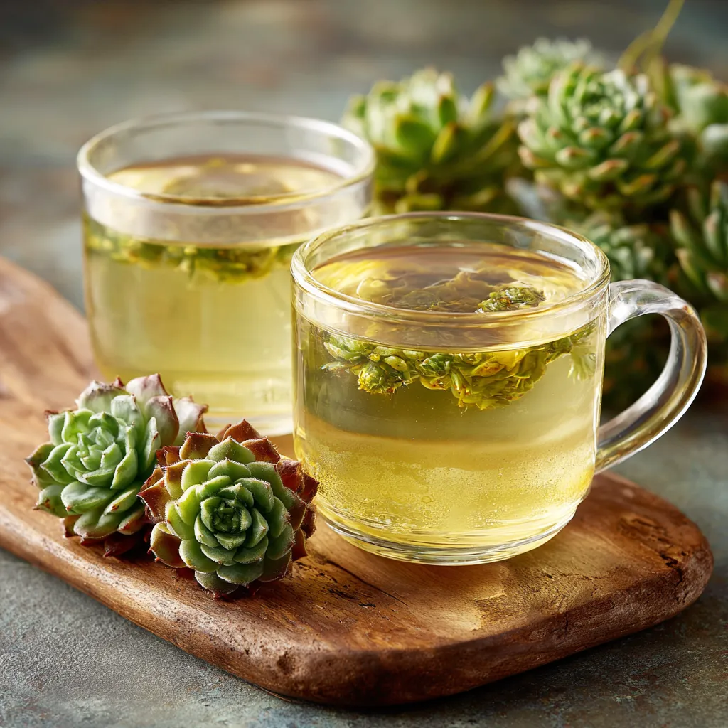 Houseleek: The Healing Plant Our Grandmothers Used for Ears, Skin, and More 1 Houseleek Tea